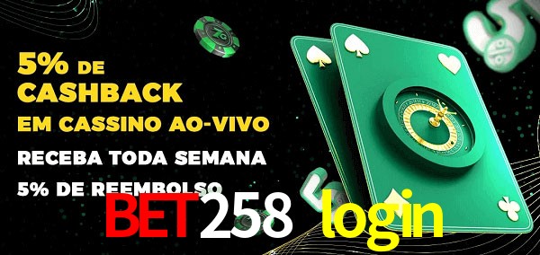 Promoções do cassino ao Vivo bet258 login
